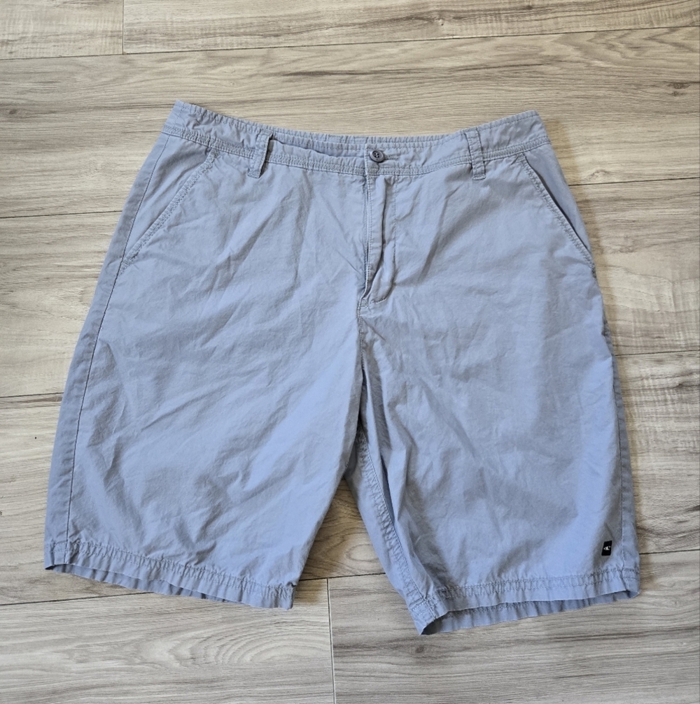 O'NEILL Men's Light Gray Shorts SIZE 32 -100%Cotton